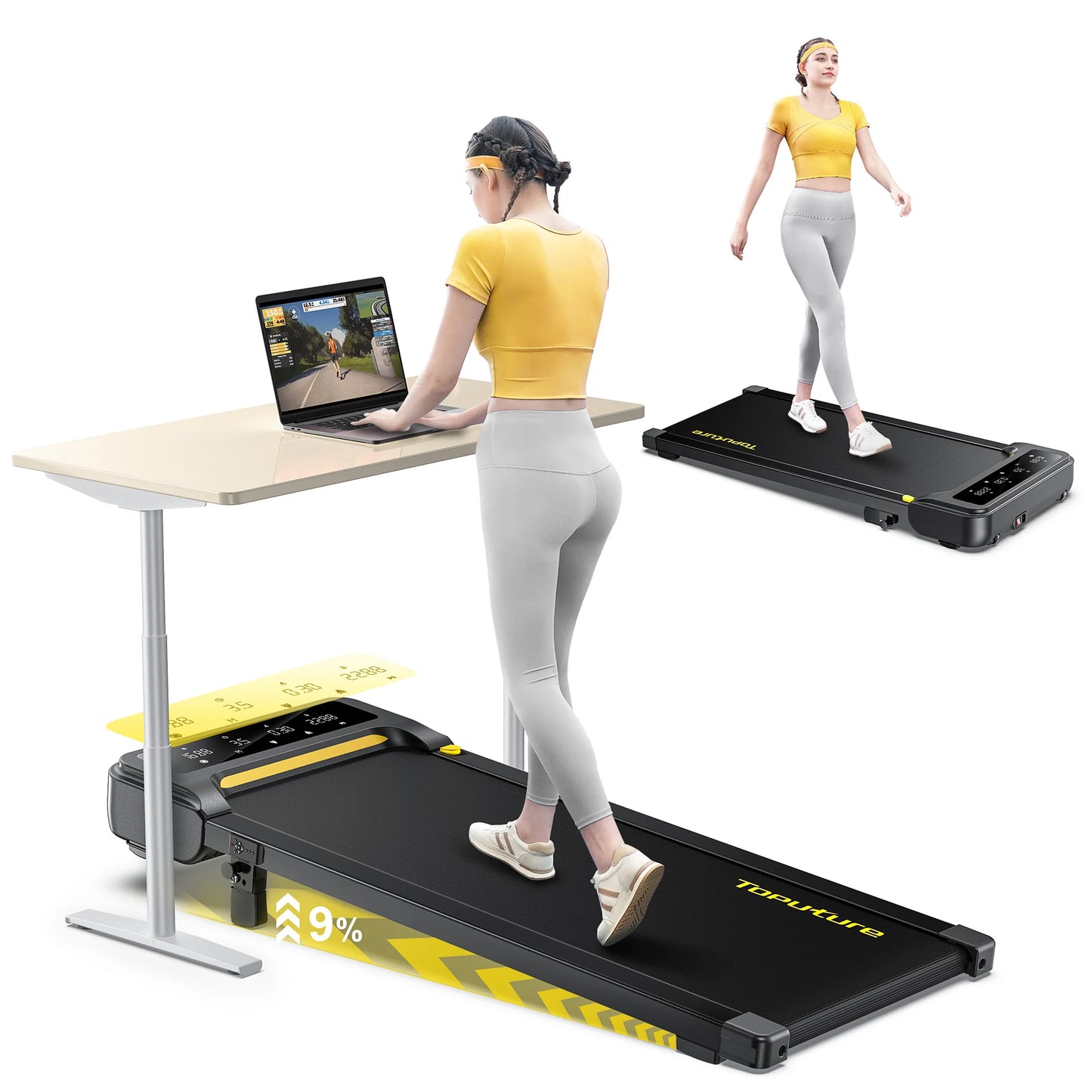 Compact Smart Incline Treadmill Pro