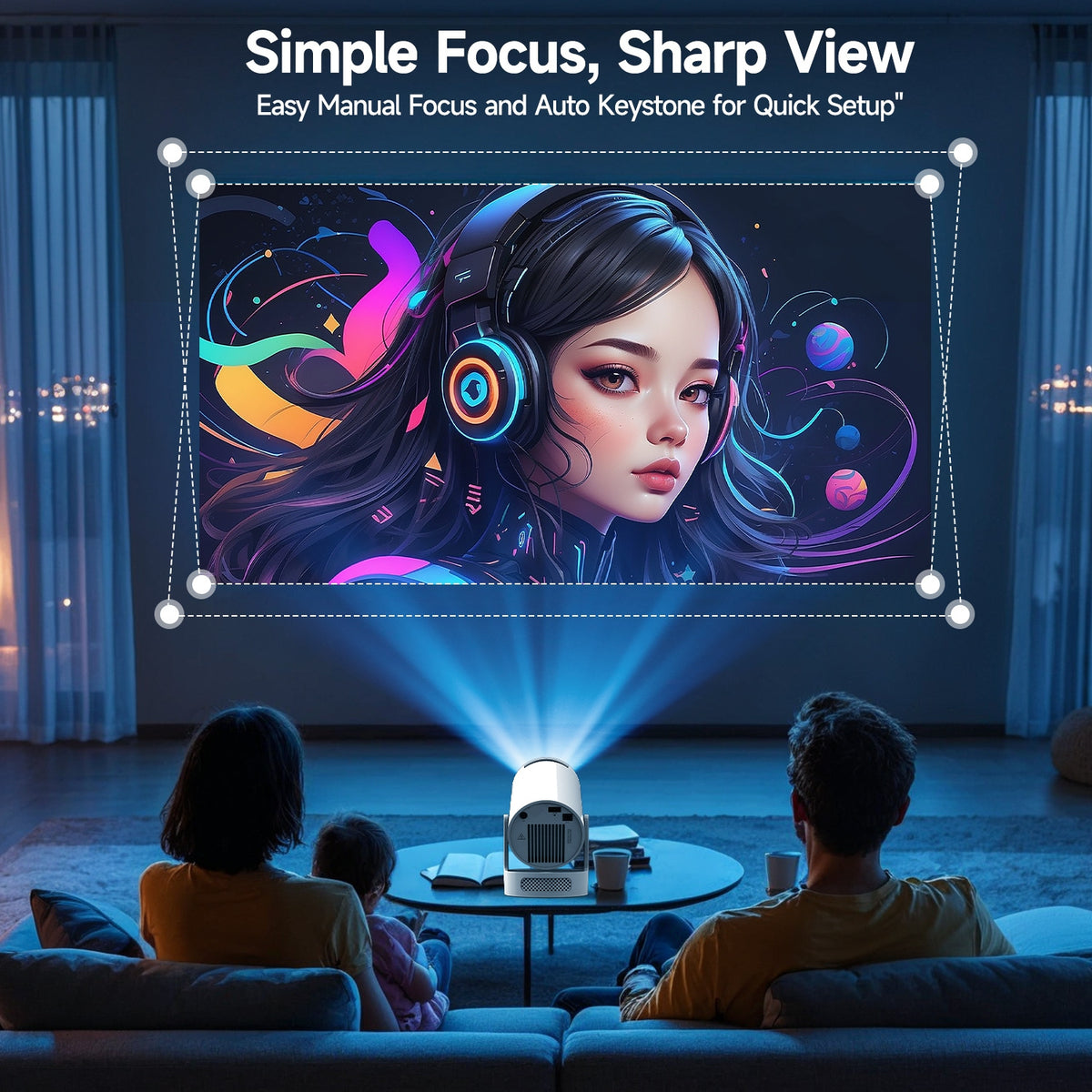 Netflix on the ceiling in 3 minutes