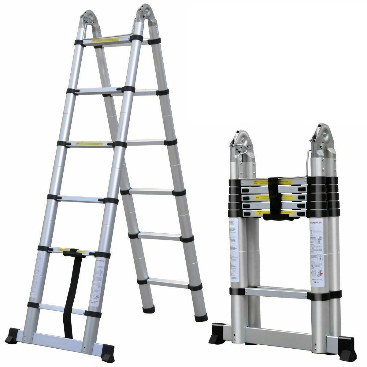 Mehrzweckleiter aus Aluminiumlegierung/Edelstahl 3,8m/ 5m