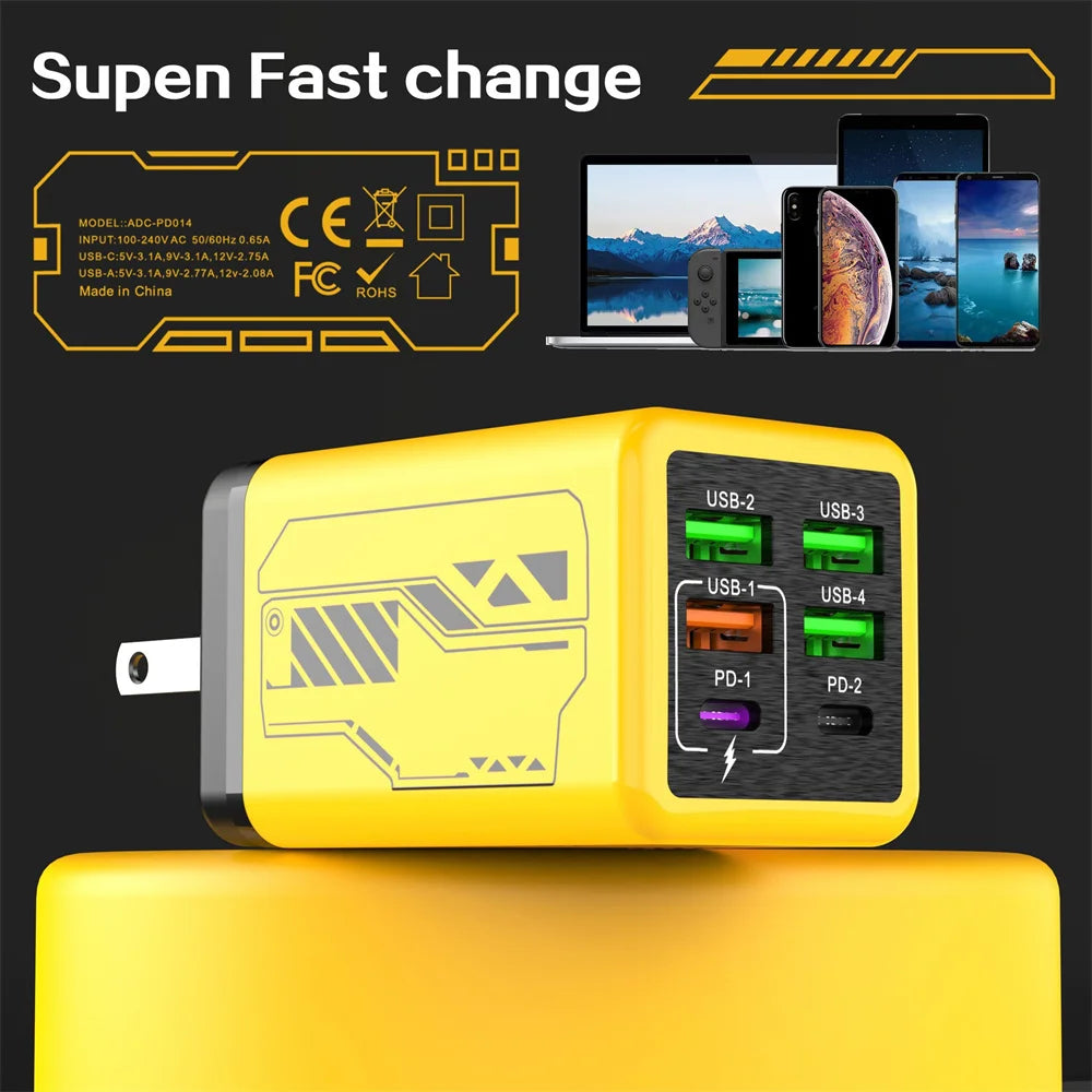 Fast Phone Charging 240W / 6-in-1