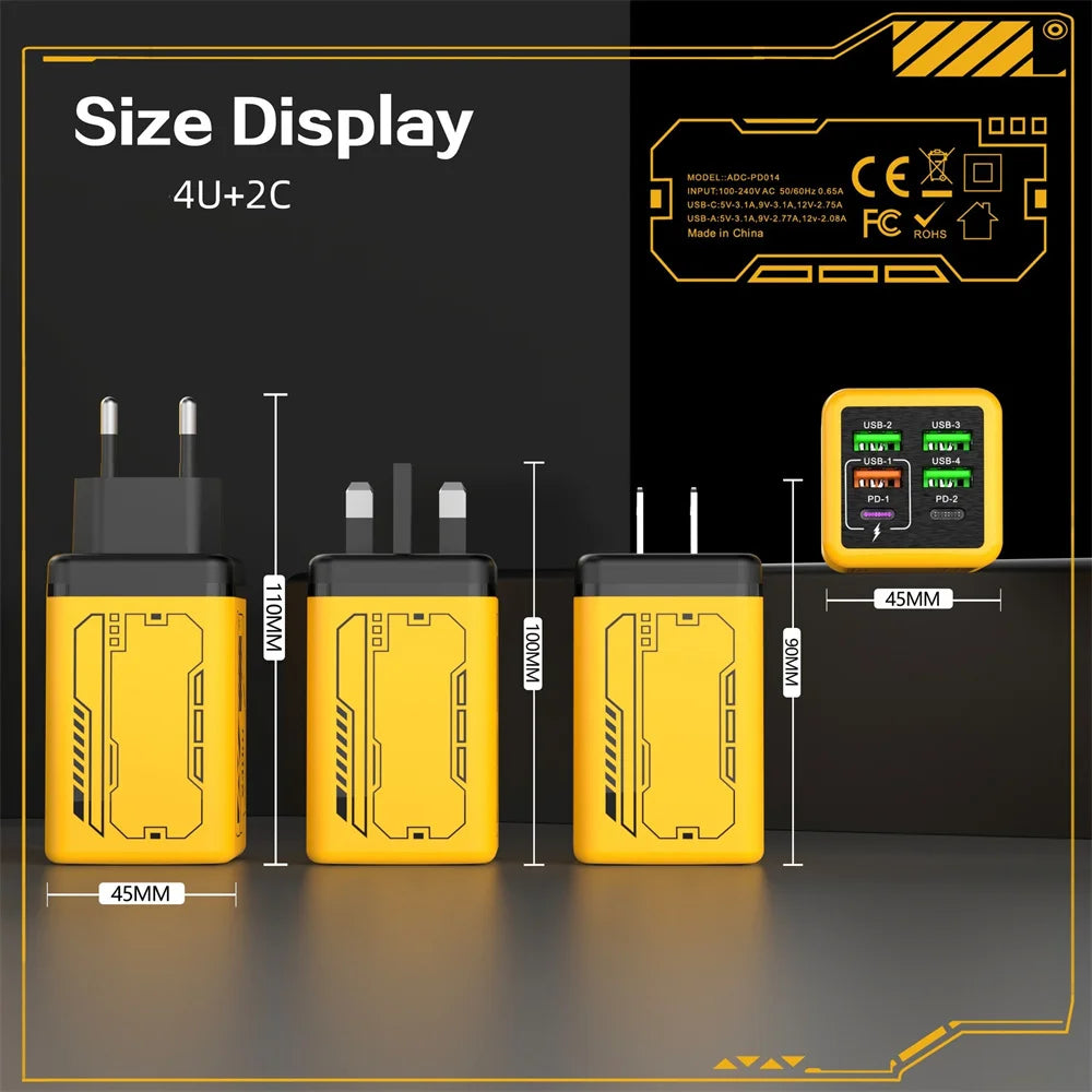Fast Phone Charging 240W / 6-in-1