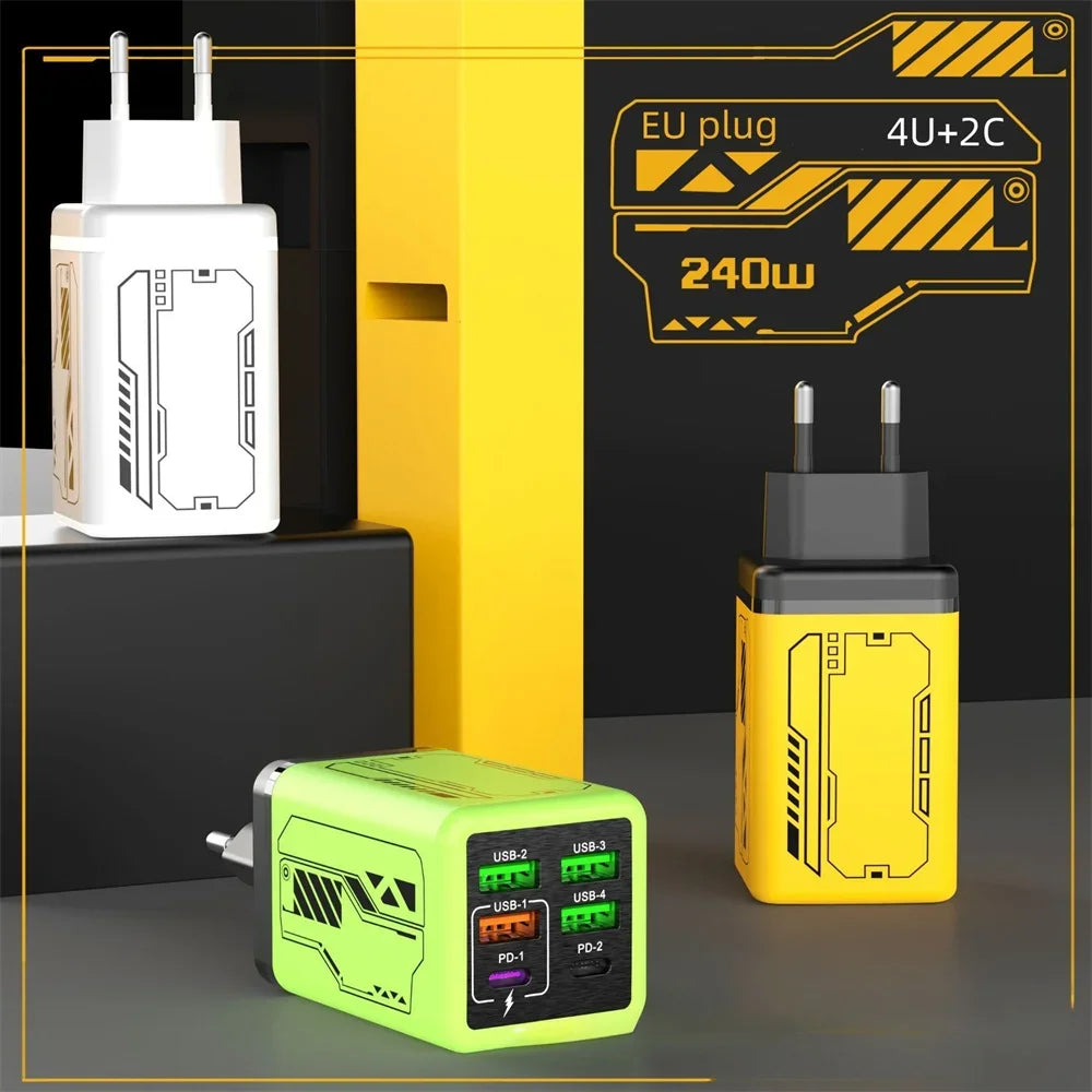 Fast Phone Charging 240W / 6-in-1