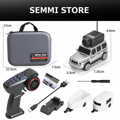 Ferngesteuertes Auto mit 720p Videokamera, steuerbar über VR und App 1:64