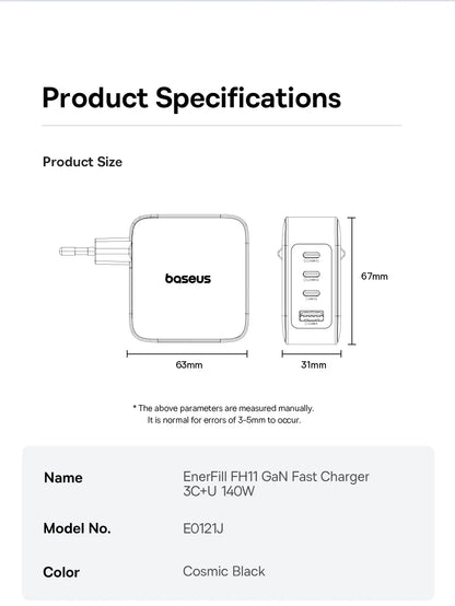 Baseus 140W Charger