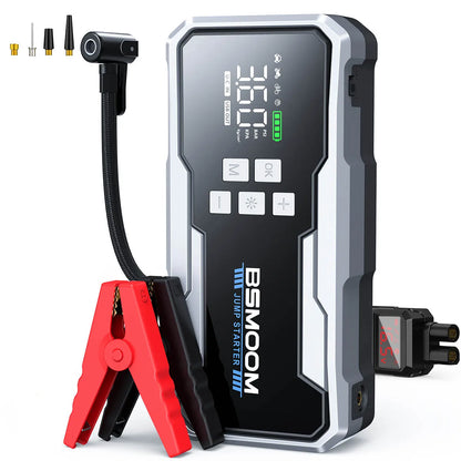 Car Jump Starter With Air Compressor For All Gas Or 10.0L Diesel