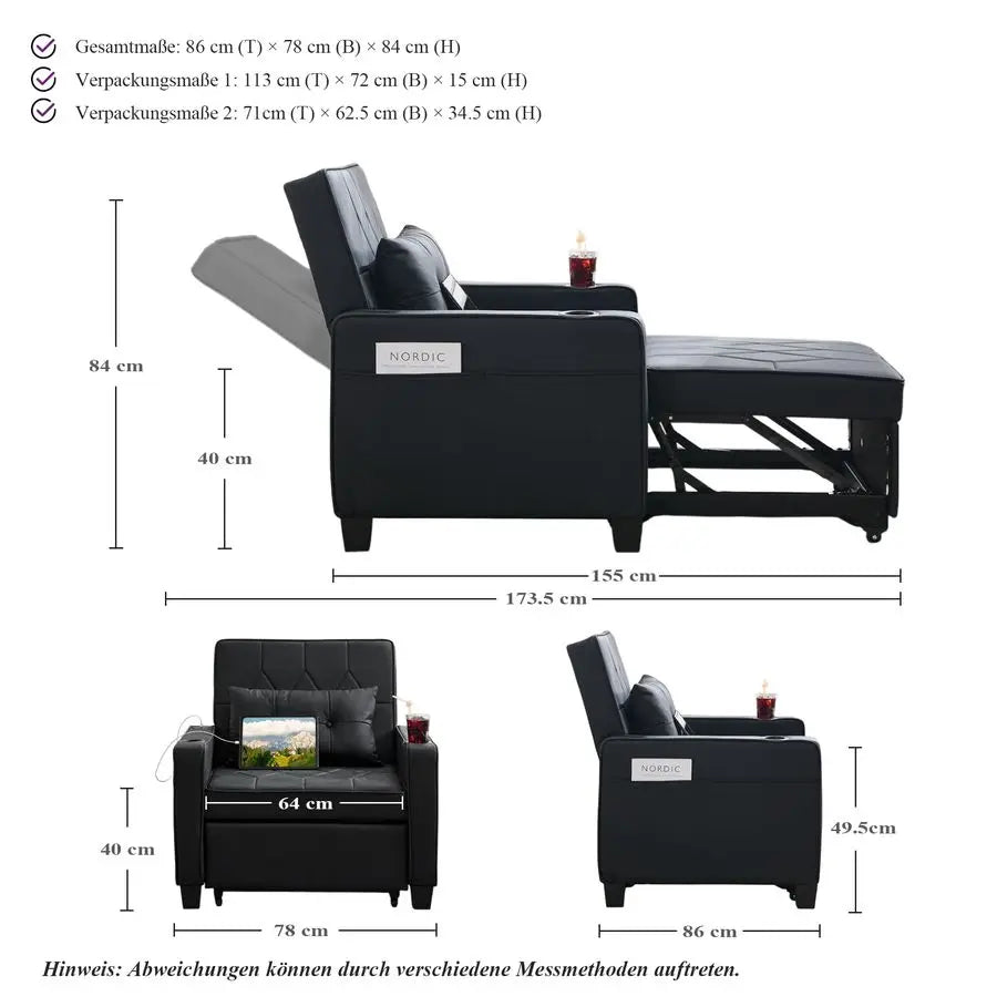 Schlafsofa 4-in-1