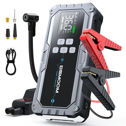 Car Jump Starter With Air Compressor For All Gas Or 10.0L Diesel