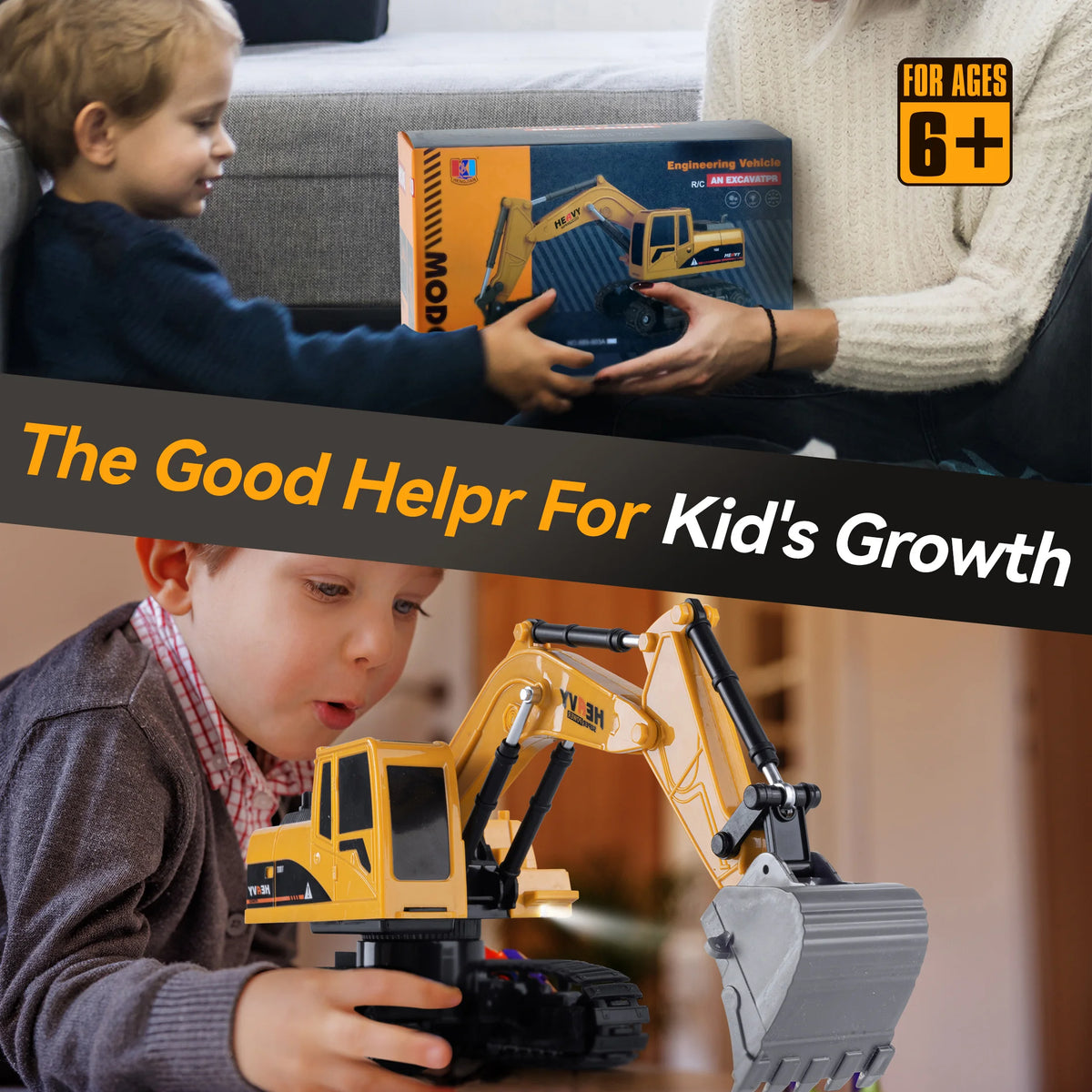 Ferngesteuerter Bagger und Muldenkipper – Das beste Geschenk für Kinder 1:22