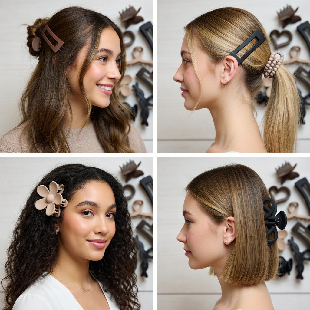 Cute Hair Clips for Women – Trendy Barrettes (Pack of 11)