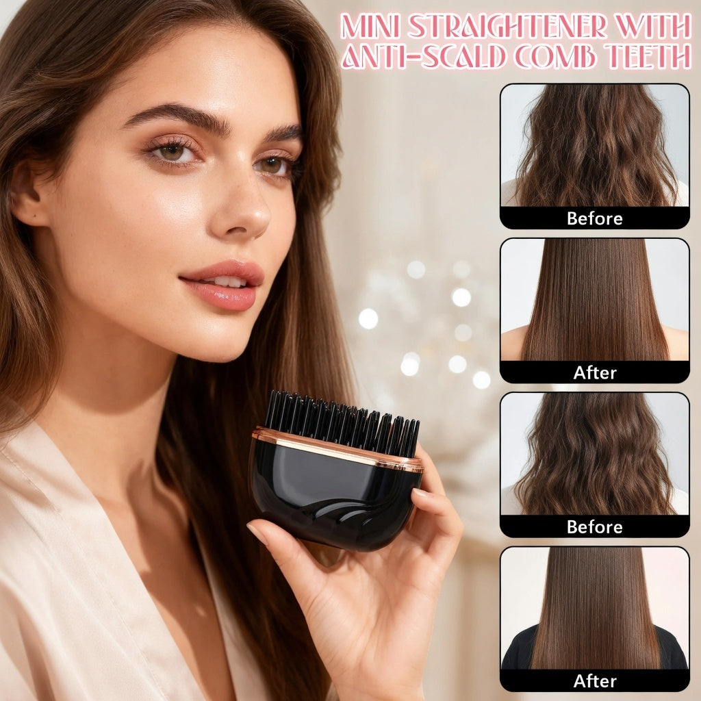 Pocket Hair Straightener Brush